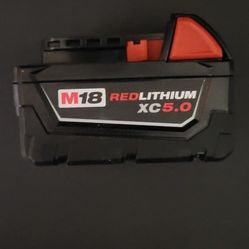 M18 18-Volt 5.0 Ah Lithium-Ion XC Extended Capacity Battery Pack
by

Milwaukee