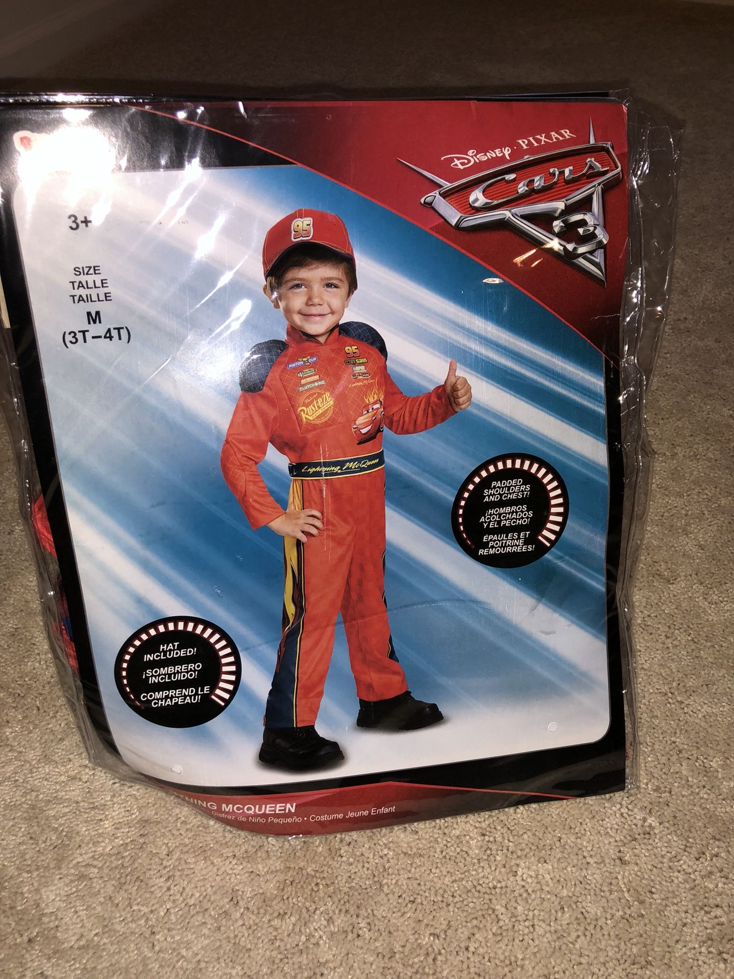 Toddler Lightning McQueen 3D Costume