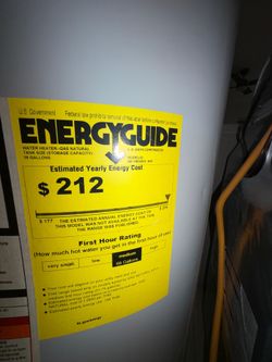 A.o Smith water heater (gas) 40 gallon