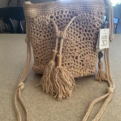 Sak Crochet Mini Drawstring Crossbody 