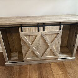 Sliding Barn Door TV Stand