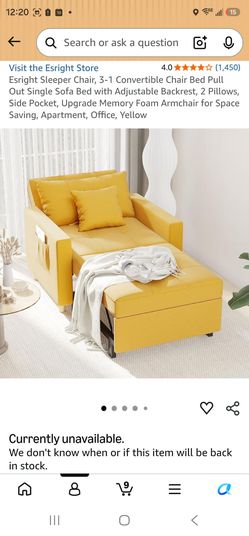 Convertible Chair Bed