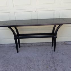 LONG BLACK CONSOLE TABLE