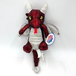 Nanco Red Shiny Glutter Dragon 12 Plush 