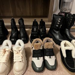 Women Winter Boots Like New Size 7.5 Leather 