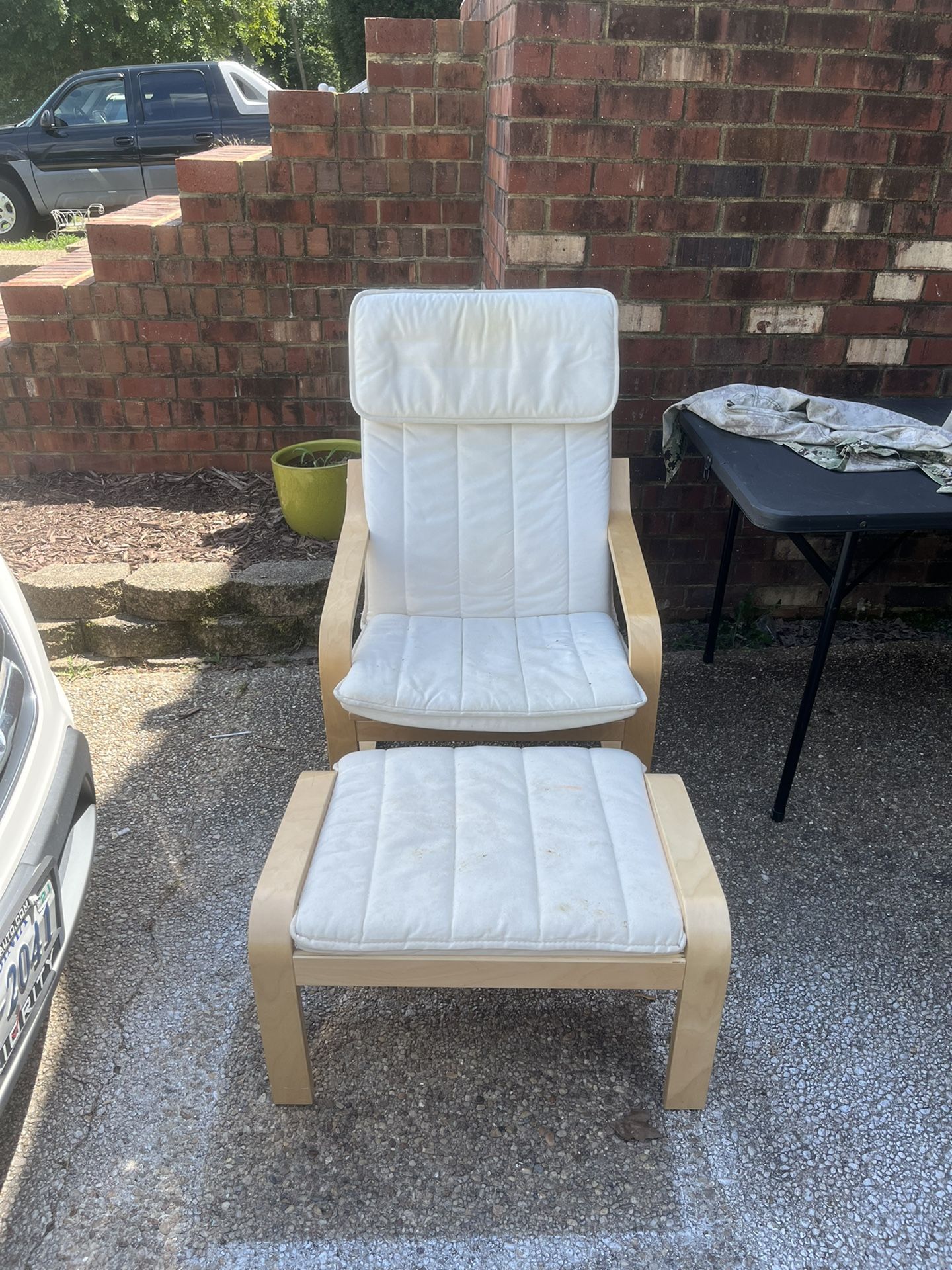 Ikea Chair With Ottoman