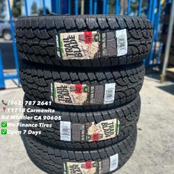 225/75/16 LT Atturo All Terrain New Set of Tires Installed and Balanced Set de Llantas Nuevas Instaladas y Balanceadas