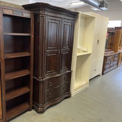 Keepsakes Home Dark Brown Armoire Cabinet (in Store) 