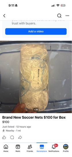 Brand New Soccer nets $30
