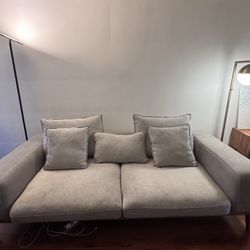 Modern Grey Fabric Sofa