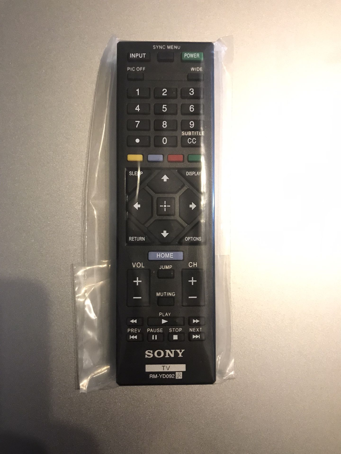 Brand new Sony RM-YD092 for KDL52S5100 KDL52V4100 KDL52V5100 KDL52VE5 TV Remote