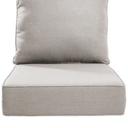 Deb outdoor 6” thick cushion set of 2 beige