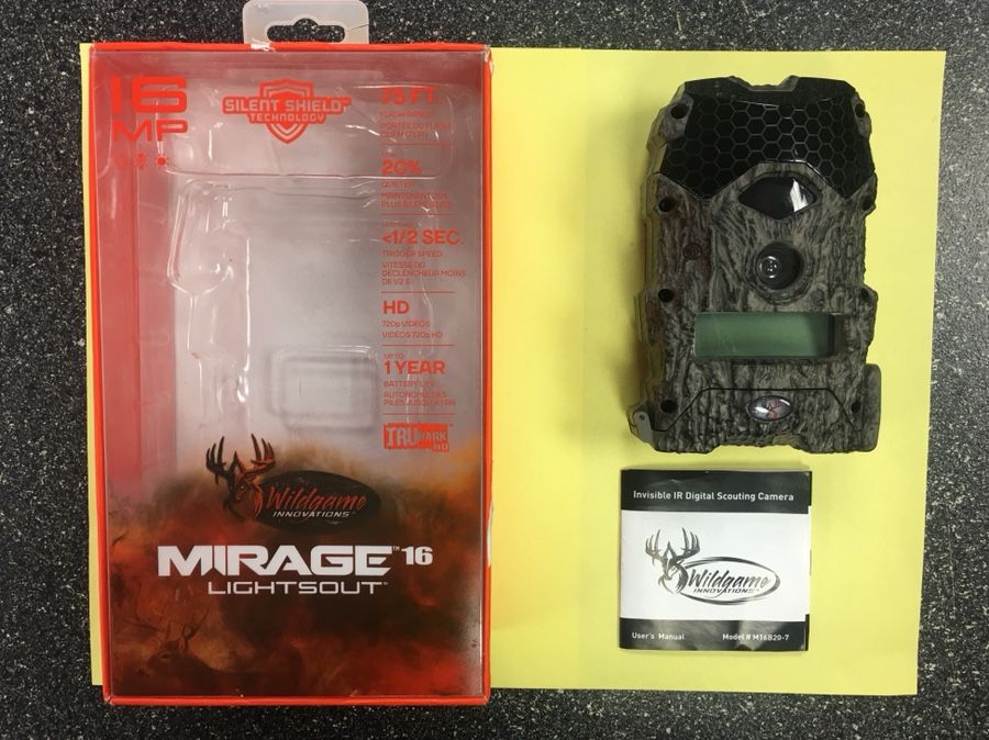 WildGame Innovations M16B20-7 Mirage Lights-Out Trail Camera - Used!