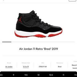 Jordan 11 Retro Bred 2019