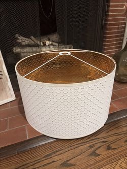 Ikea NYMO lampshade in white  23 in. EUC.