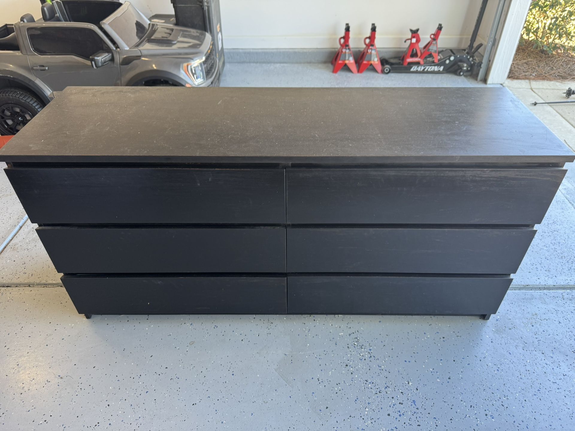 Dresser - 6 Drawer, Black