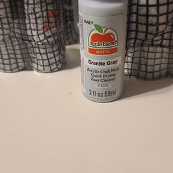 15- Apple Barrel Acrylic Paint (2 oz) Granite Grey
