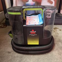 BISSELL - Little Green Max Pet Handheld Deep Cleaner - Black with Cha Cha Lime Accents