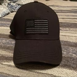American Flag All Black Hat 
