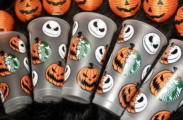 Vinyl Halloween Jack Cold Cups