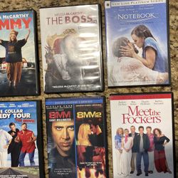Tammy, The Boss, Notebook, Comedy Tour, 8MM, 8MM2, Meet the Fockers (all 7 for $4)