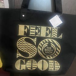 The Body Shop Canvas Tote Bag With Inside Pocket