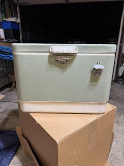 Hard-Sided 80can/54qt Two-Tone Cooler Green/Cream - Hearth & Hand with Magnolia