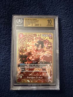 Portgas D Ace OP02-013 Japanese 2nd Anniversary English BGS 10!!