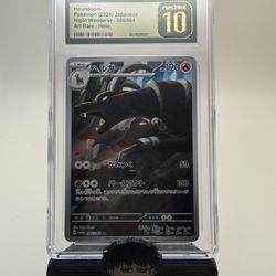 Pokémon Houndoom Sv6a Night Wanderer Art Rare Holo 066/064 Japanese CGC 10