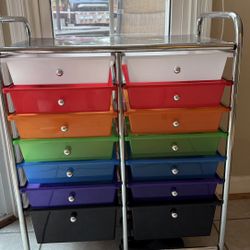Moving Sale - 14 Drawers Storage Rolling Cart