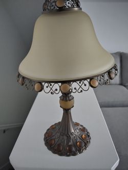 Vintage Stain Glass Table Decor