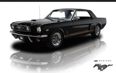 Ford Mustang Poster - Black
