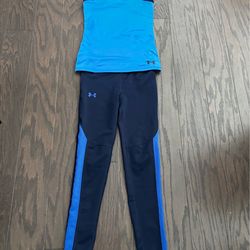 Under Armour Youth Medium Girl’s tank/leggings set