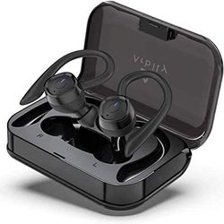 Arbily Wireless Bluetooth 5.0 Headphones, True Wireless Stereo Earbuds Sport Waterproof IPX7 60H Playtime with Charging Case for Training Running