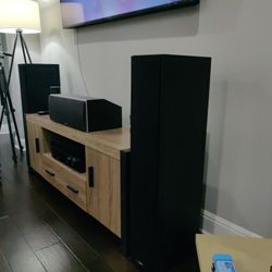 Polk Audio Monitor Speakers And Sony Receiver