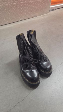Dr. Martens Jadon Black Platform Boots - Women's 8