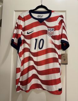 Nike USMNT 2026 Pulisic #10 Home Aero-FIT Authentic Stripes Match Jersey Size XL
