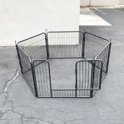 New In Box $70 Pet 6-Panel Playpen, Each Panel (24” Tall X 32” Wide) Heavy Duty Dog Exercise Fence Gate Crate Kennel 