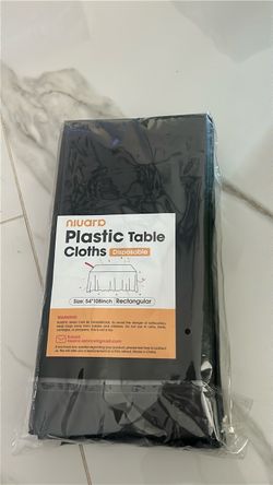 Plastic table cloths