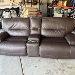 Brown Reclinable Sofa