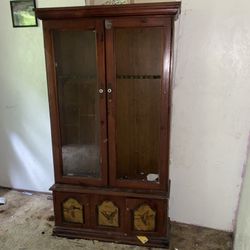 VTG Wooden China Cabinet 