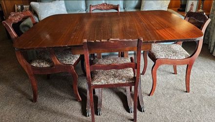 Duncan Phyfe Mahogany Drop Leaf 1920's Dining Table