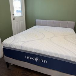 Queen bed & bed frame