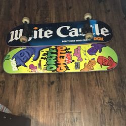 Two DGK skateboards