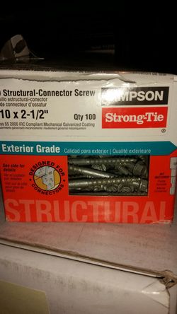 SD structural conector screws