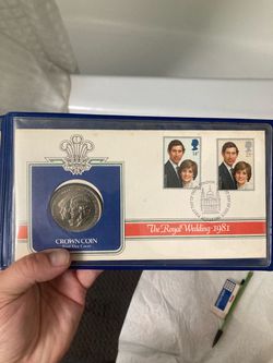 1981 Royal Wedding Crown Coin First Day Cover