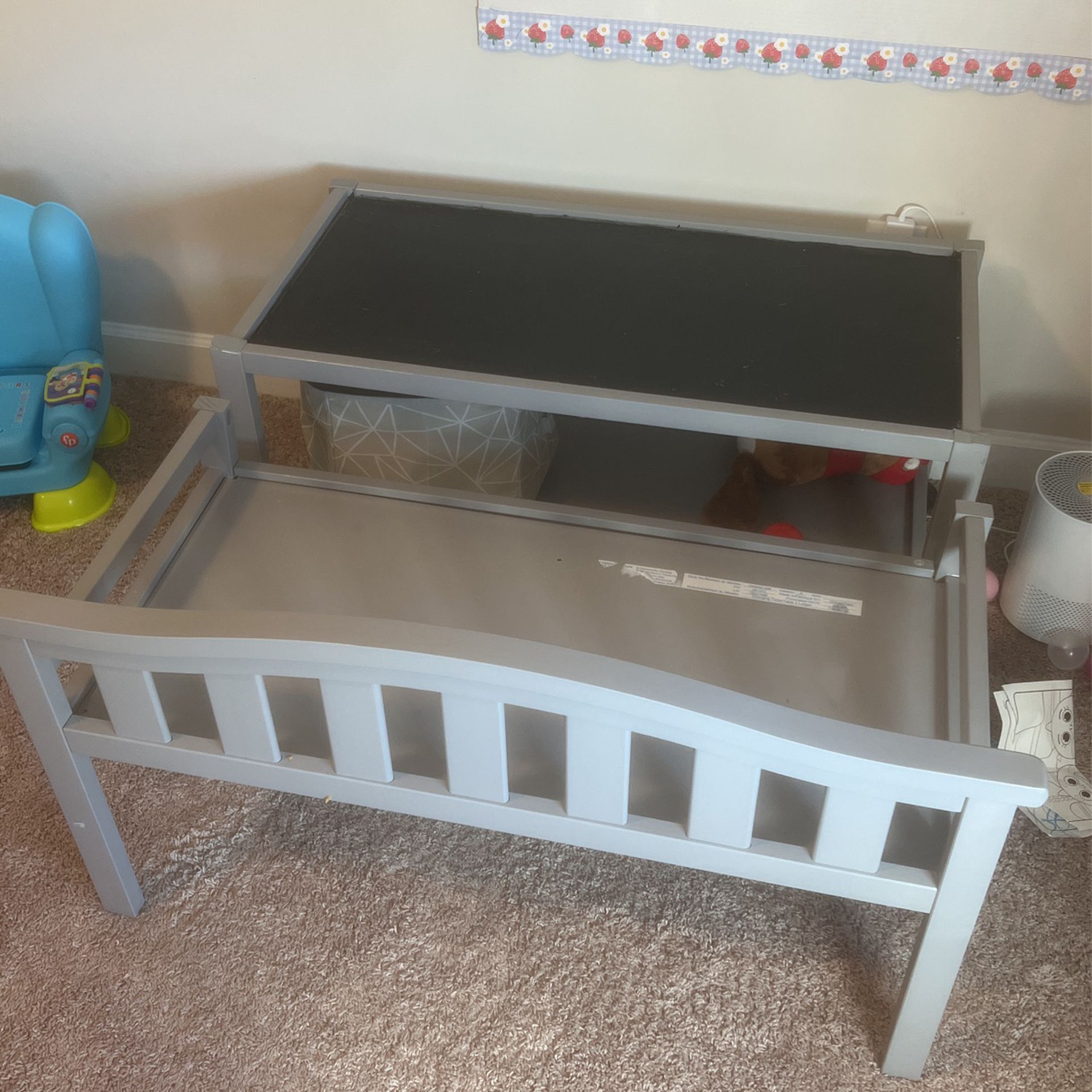 Kids Chalk Table And Matching Chair 