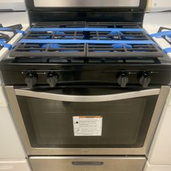 Whirlpool Used 4 Burners Gas Stove Stainless Steel Working Perfectly 4 Months Warranty 