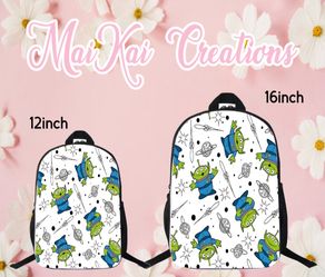 Toy story aliens custom backpack (READ DESCRIPTION)