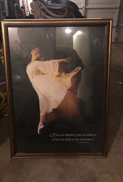 Ballerina With inspirational quote